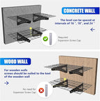 2-Pack Garage Wall Shelving, 2x6ft Walls Shelf Storage Rack, Sturdy Walls - Image 6