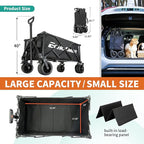 EchoSmile Collapsible Folding Wagon Cart - Image 2