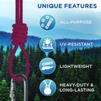 TECEUM Cotton Rope 3/16” – 100 FT – Strong All-Purpose Braided Rope – Natural - Image 4