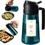 TrendPlain 16oz/470ml Blue Glass Olive Oil Sprayer by TrendPlain