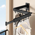 Wall Mounted Collapsible Clothes Drying Rack, Space-Saving Laundry Drying Rack - Image 3