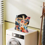 Colorful Gorgeous Flowers Rotatable Clothespin Storage Bag - Image 3