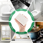 6-Pack Kitchen Sponges, Condense Eco Cellulose Non-Scratch Scrub Heavy Sponge - Image 6