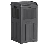 Flamaker 30 Gallon Trash Can, Resin Outdoor Garbage Can by Flamaker