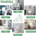 Germiwipe Printed Toilet Seat Bands, Toilet Strips, Hotel Essentials Paper - Image 6