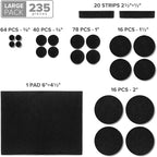 Felt Furniture Pads 235 PCS X-Protector! Huge Quantity of Black Furniture Pads - Image 5