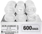 Aluf Plastics High Density Trash Bags, 56 Gallon, 22 Micron, by AlufPlastics