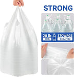 Small Trash Bags with Handles 4 Gallon 200 Count White - Image 5
