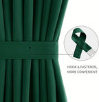 DWCN French Door Curtains – Rod Pocket Thermal Blackout Curtain - Image 2