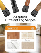 24-Pack Silicone Chair Leg Floor Protectors - Image 6