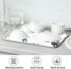 Black White Bowknot Dish Drying Mat - Image 7