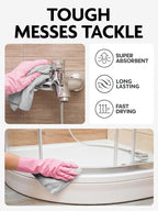 Fantasticlean Microfiber Cleaning Cloth Roll -75 Pack, Tear Away Microfiber - Image 5