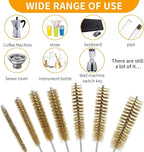 7pcs Brass Wire Tube Brushes Bottle Brush Set, 11Inch Long Wire Brushes - Image 5