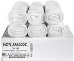 Aluf Plastics High Density Trash Bags, 60 Gallon, 22 Micron, by AlufPlastics