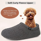 HomeTop Women's Fuzzy Curly Fur Memory Foam Loafer Slippers - Image 3