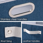 PRANDOM Fodable Storage Bins for Closet Decorative Fabric Storage Baskets Cubes - Image 4