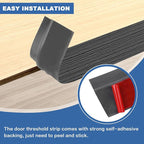 Vinyl Door Threshold Flooring Transition Strip Self Adhesive Carpet Edging Strip - Image 3