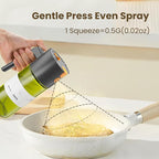 Upgrade 2 in 1 Oil Sprayer for Cooking, 17oz Light-Blocking Glass Olive Oil - Image 2