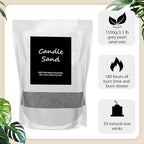 MTLEE Candle Sand 3.3 lb DIY Pearled Candle Making Kit Included 20 Pcs Wicks - Image 3