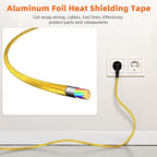 Zonon 2 Rolls Aluminum Foil Tape Heat Shield Tape Barrier Adhesive Reflective - Image 6