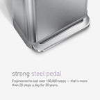 simplehuman 45 Liter / 12 Gallon Liter Rectangular Hands-Free Kitchen Step - Image 7