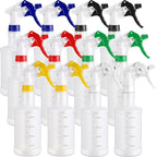 Eccliy 12 Pcs 16 Oz Plastic Spray Bottle, Adjustable Empty Reusable Sprayer by Eccliy