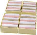 4 Packs T-shirt Drawer Organizers by Coorganisers