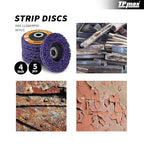 4 inch Stripping Discs Rust Remover Discs Remove Paint and Oxidation 5/8 inch - Image 3