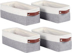 Univivi 4PC Small Fabric Storage Bins, Countertop Organizing Small Items by Univivi