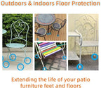 Wrought Iron Patio Furniture Feet Caps - Image 5