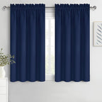 DWCN Short Blackout Curtains for Bedroom 54 Inches Long 2 Panels Set, Solid by DWCN