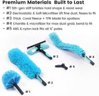 Ceiling Fan Duster Kit – 5-in-1 Bendable & Dual-Sided Heads – Washable Dusters - Image 2