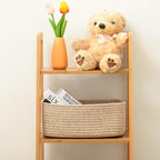 Small Storage Baskets for Organizing | Closet Organizer Bins | Shelf Toy Basket - Image 4
