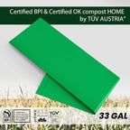 Compostable 33 gallon Large Garbage Bags, Fits 33-36 gallon trash can, Extra - Image 3
