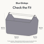 BLUE GINKGO Large Storage Basket – Plastic Caddy - Image 2