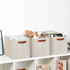 DULLEMELO Large Storage Baskets, Fabric Storage Bins - Image 5