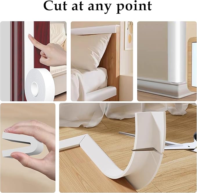 Weather Stripping Door Seal White, 1/2Inch Wide X 1/4 Inch Thick, Air - Image 4