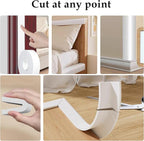 Weather Stripping Door Seal White, Self Adhesive Foam Tape High Density Foam - Image 4