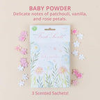 WILLOWBROOK | Fresh Scents Scented Sachet Packet | Baby Powder | Air Freshener - Image 2