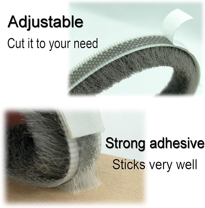 Self-Adhesive Pile Weather Stripping Seal - Image 5
