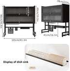 Dish Drying Rack 4 Tiers with Cover, Keep Kitchen Sink Shlef Organized - Image 7
