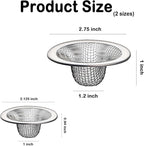14PCS Drain Mesh Basket, 2.125'' & 2.75" Bathroom Mesh Sink Drain Strainer - Image 2