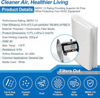 UCINNOVATE 32Ft² MERV 13 AC Vent Filters Kit, 2 Pack 20"x117" Cut to Size Air - Image 5
