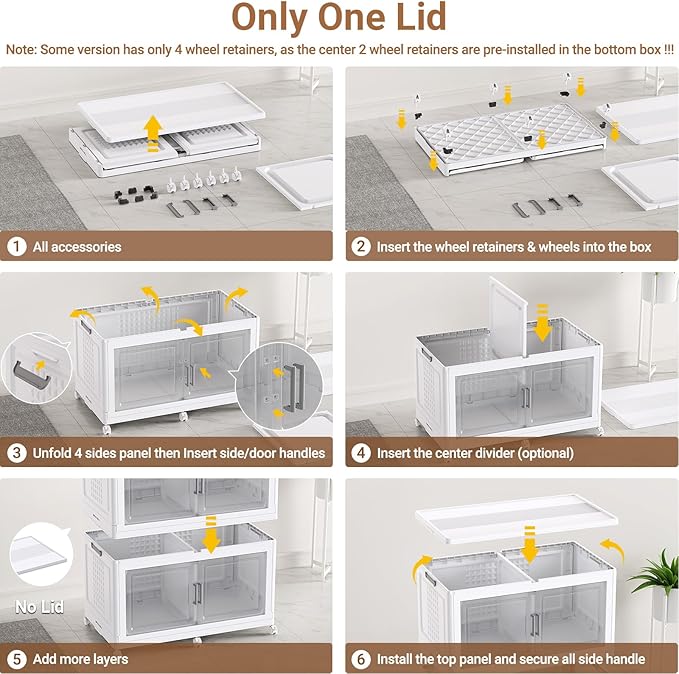 BROVIEW 69.3"H 200Gal Plastic Storage Bins - Image 8