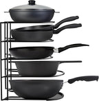 Heavy-Duty Pots and Pans Organizer | 5-Tier Cookware & Lid Storage Rack | by Extreme+Matters