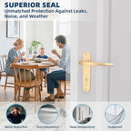 Heavy-Duty 36 ft x 2 in Weather Stripping, Extra Thick 2mm Door Draft Stopper - Image 7