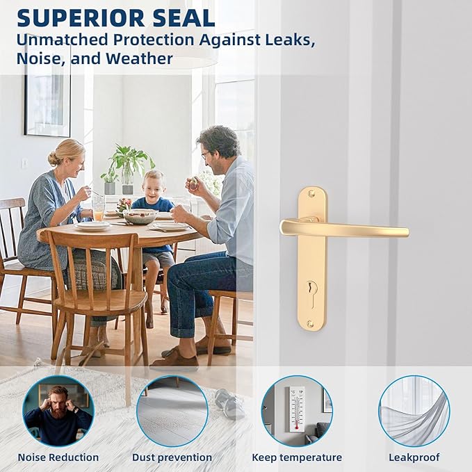 Heavy-Duty 36 ft x 3 in Weather Stripping, Extra Thick 2mm Door Draft Stopper - Image 9