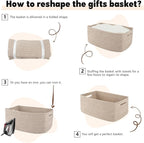 OIAHOMY Storage Basket for Shelves, Closet Cube Storage Bins Baskets for - Image 7