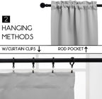 Pickluc Light Grey Cafe Curtain - Image 2
