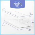 Plastic Food Storage 4 Pack Clear Container Bin - Image 3